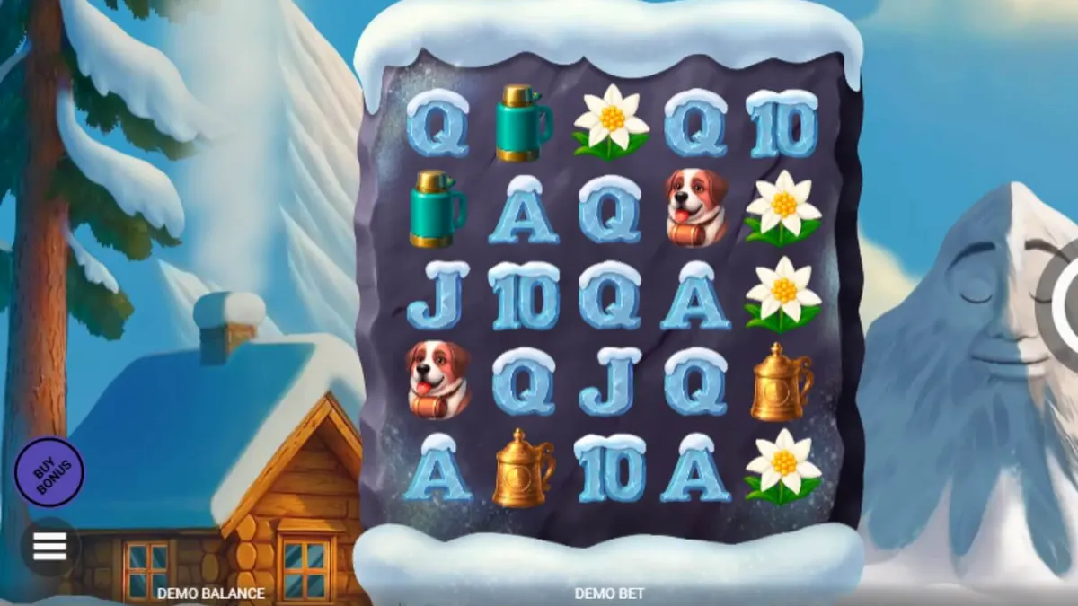 Isang makulay na eksena mula sa Avalanche slot na nagpapakita ng mga yeti at snowy mountain theme.