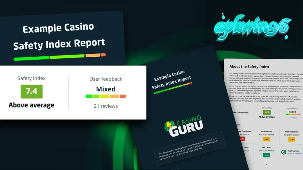 Layar antarmuka dasbor keamanan kasino digital
